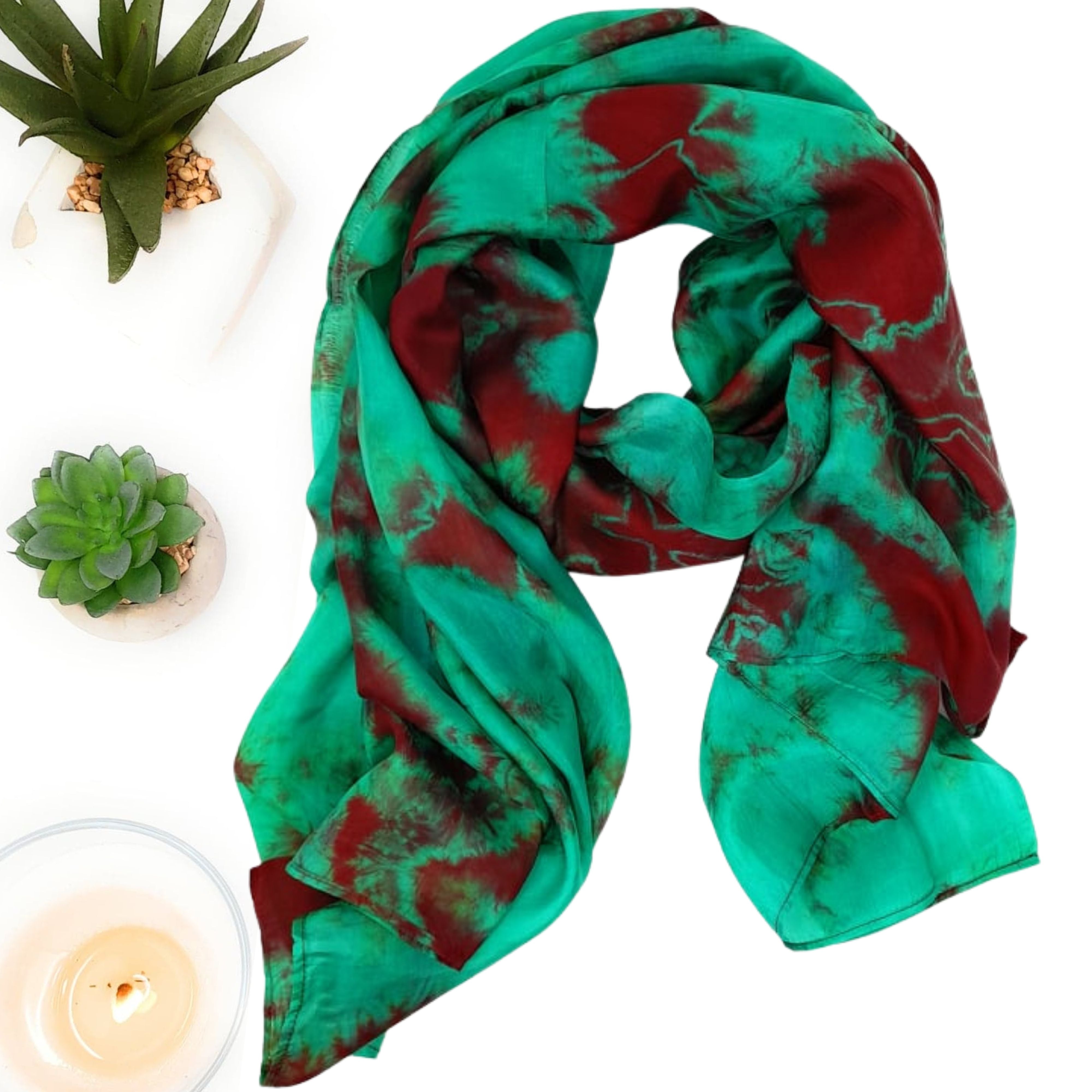 Marble Silk Scarfs