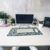 Millie & Boo Tropical Bird Printed Mouse Mat - 80cm x 30cm Non-Slip Easy Glide Mouse Pad Desk Organiser - 2mm Thickness, Ideal for Women Working from Home