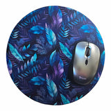 Purple Leaf Mouse  Mat, 22cm, 2mm Thickness, Non-Slip Mouse Mat