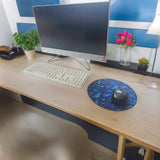 Purple Leaf Mouse  Mat, 22cm, 2mm Thickness, Non-Slip Mouse Mat