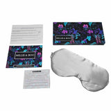 Millie & Boo Silk Sleep Mask - 100% Pure Organic Mulberry 19 Momme Silk Eye Mask for Sleeping - Comfortable Silver Eye Mask with Elastic Band - Luxury Gift Box for Women & Travellers