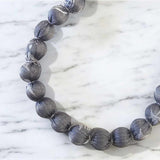 Jacquard Silk Mix  Beaded Necklace