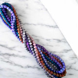 Jacquard Silk Mix  Beaded Necklace