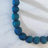 Jacquard Silk Mix  Beaded Necklace