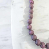 Jacquard Silk Mix  Beaded Necklace