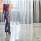 Jacquard Silk Mix  Beaded Necklace