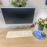 Blue Tile Mouse  Mat, 22cm, 2mm Thickness, Non-Slip Mouse Mat