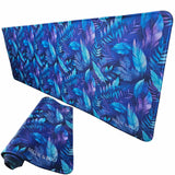 Millie & Boo Purple Leaf Desk Mat, Non-Slip Mouse Mat, Mouse Pad, Desk Organiser, Ideal for Women Working from Home - 2mm Thick, 80x30cm Gaming Desk Pad
