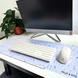 Millie & Boo Springtime Flower Desk Mat, Large 80x30 cm, 2mm Thickness, Non-Slip Mouse Mat & Pad, Desk Organiser for Women, Ideal for Work from Home Office Space, Gaming Mouse Pad, Female Desk Tidy