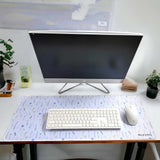 Millie & Boo Springtime Flower Desk Mat, Large 80x30 cm, 2mm Thickness, Non-Slip Mouse Mat & Pad, Desk Organiser for Women, Ideal for Work from Home Office Space, Gaming Mouse Pad, Female Desk Tidy