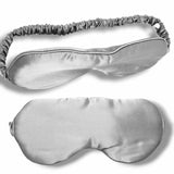 Millie & Boo Silk Sleep Mask - 100% Pure Organic Mulberry 19 Momme Silk Eye Mask for Sleeping - Comfortable Silver Eye Mask with Elastic Band - Luxury Gift Box for Women & Travellers