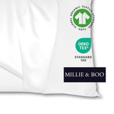 Organic Mulberry Silk Pillowcase 50x75cm - Grade 6A White Pillowcase with Zipper Closure